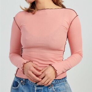 Pink Long Sleeve Women's Top
